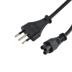 Cable de poder para Notebook tipo trébol,  0,75mm 1,8mts