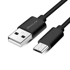 Cable cargador y sincronizador micro USB 1 metro color negro / mod. BL-CH0400b