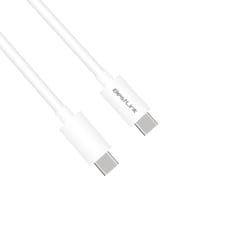 Cable de carga rápida de USB C a USB C de 3amp, color blanco, 1 mt / BL-CH600PD3