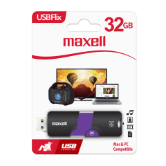 Pendrive Flix 32Gb 2.0 Morado Maxell