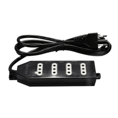 Alargador Zapatilla 4 Tomas 1,5m Negro