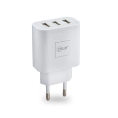 ADAPTADOR HOGAR 220V 3USB WHITE