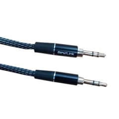 Cable de audio 1,2 mt color negro caja retail / BL-CB120