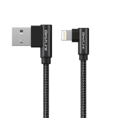 Cable de carga USB-A a Lightning 3.0A Trenzado en L / Mod. BL-CHCBG30