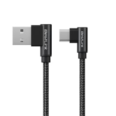 Cable de carga USB-A a USB-C 3.0A Trenzado en L / Mod. BL-CHCBG55