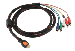 Cable Video Compatible Con Hdmi Dual A Av Rca 5 Componentes