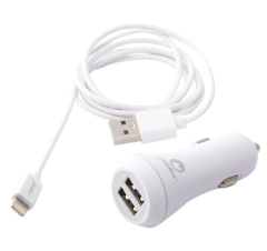 Cargador de Auto Fiddler Con Cable Lightning / FD-C0033