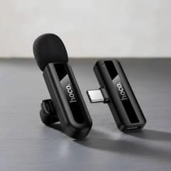 Micrófono Inalámbrico Hoco L20 Tipo C Lavalier 2.4g Negro