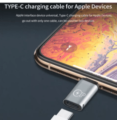 Adaptador Hembra Lightning a Macho USB C