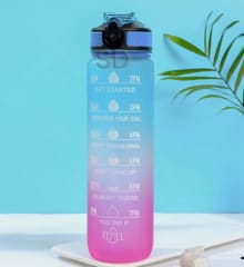 Botella de agua motivacional 1 litro deportiva