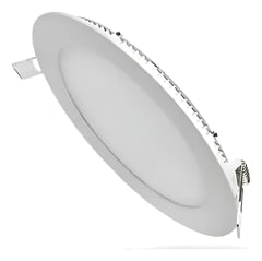 Foco Panel Led Plafon Redondo 12w Embutido Luz Blanco Fria Blanco Frío