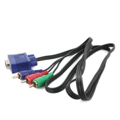 5ft / 1.5m Vga To 3 Rca Cable Vga Male Cable 15 Pin Digital