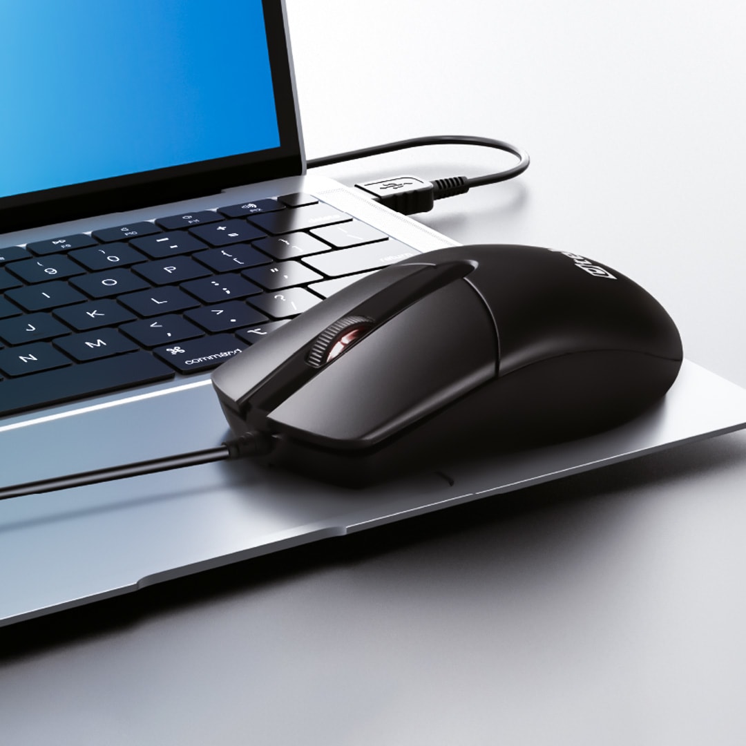 Mouse alámbrico USB 1200 dpi / UT-MO750U3