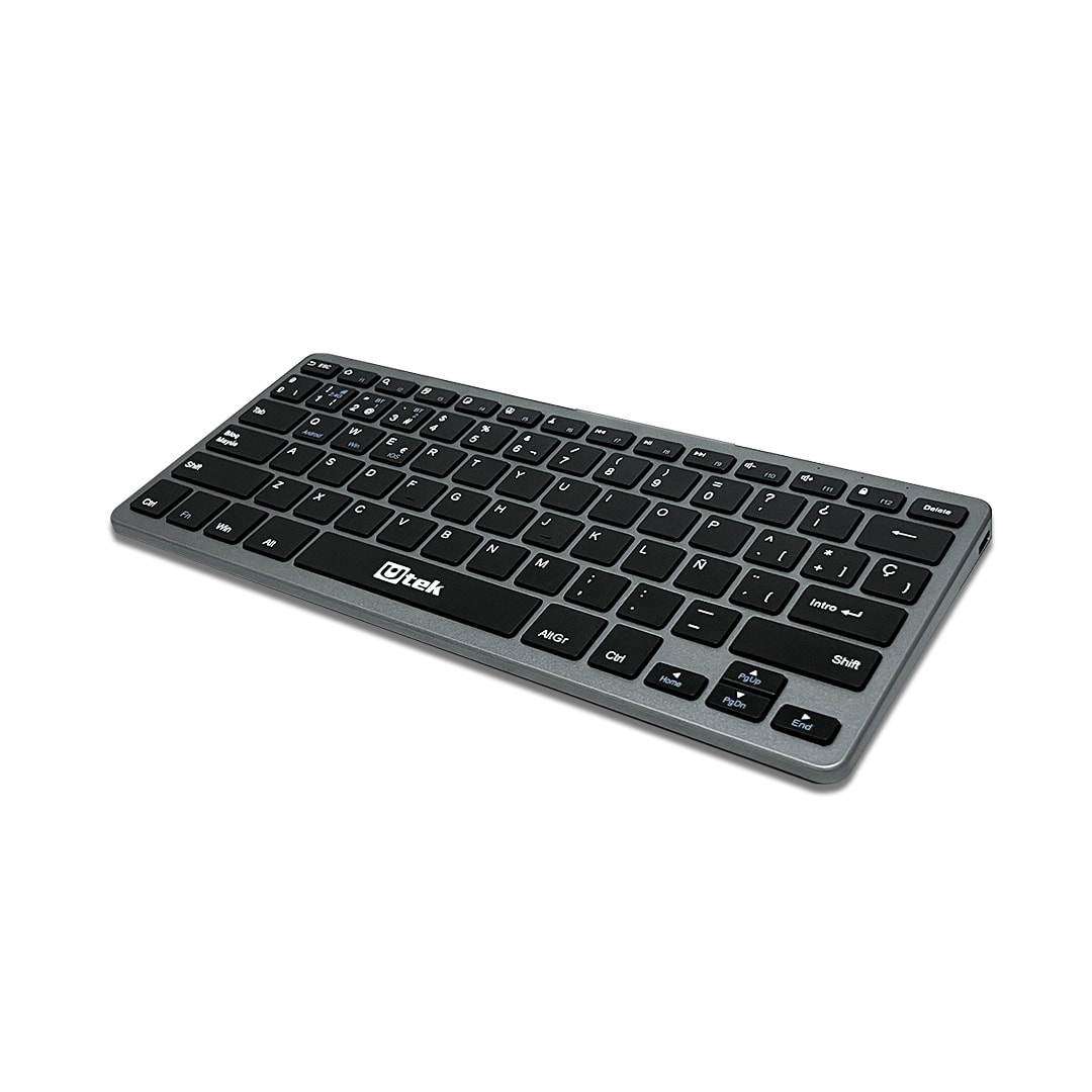 Teclado Inalámbrico Bluetooth y 2,4Ghz, recargable / mod. UT-KBBT21003