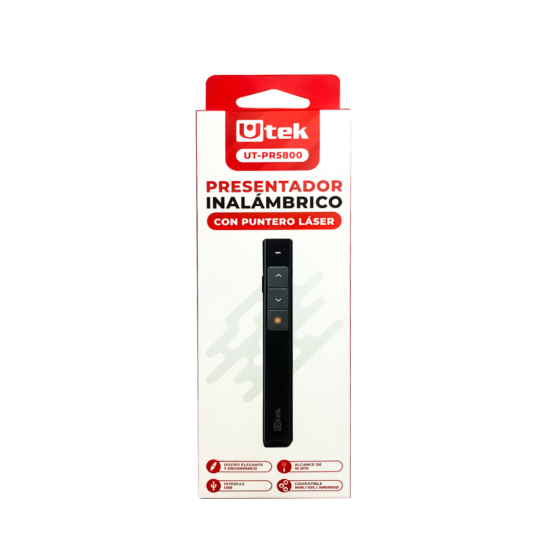 Presentador inalambrico y puntero laser / UT-PR58003