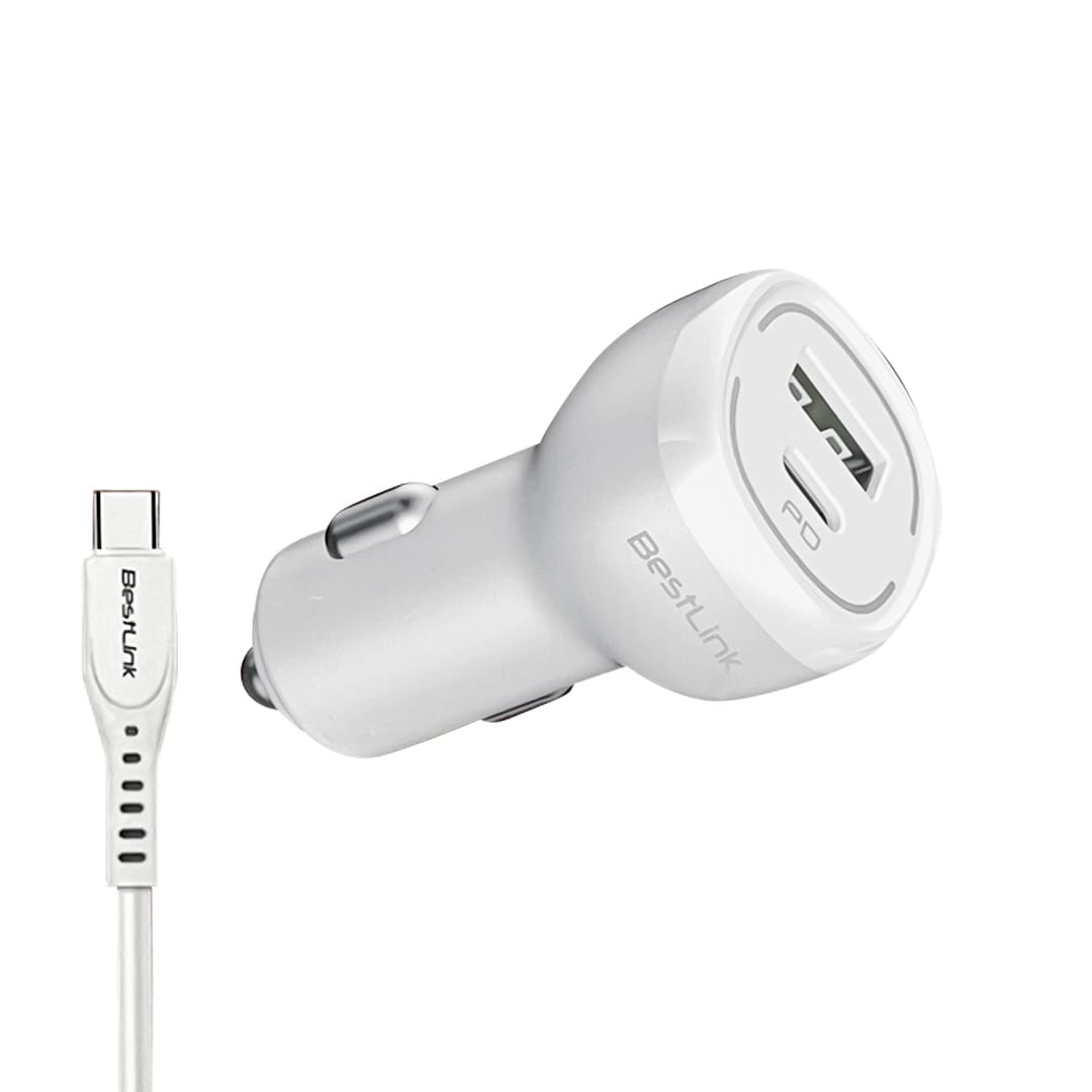 Cargador de auto QC+PD20W c/cable USB C / BL-CHCR20W3