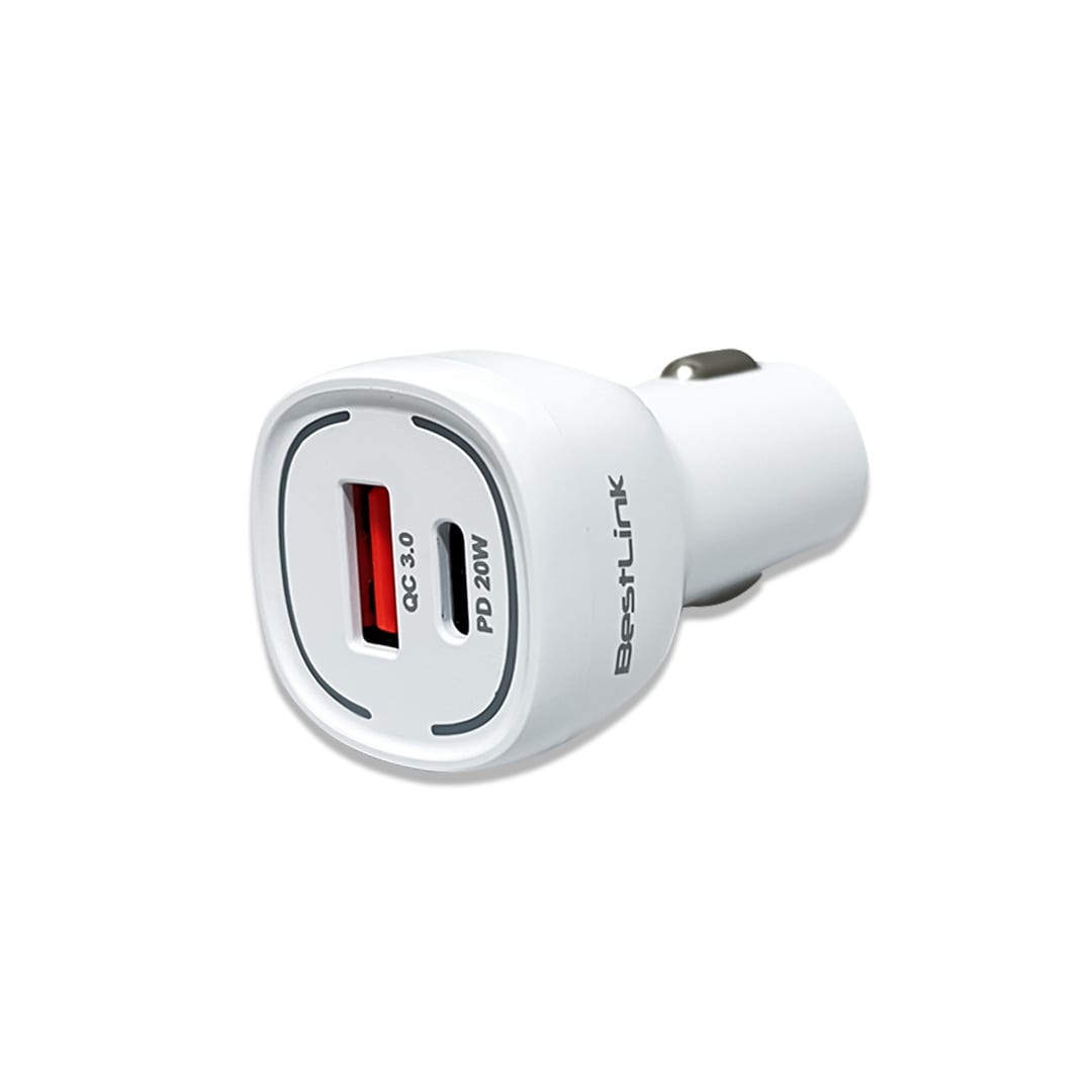 Cargador de auto QC+PD20W c/cable USB C / BL-CHCR20W2