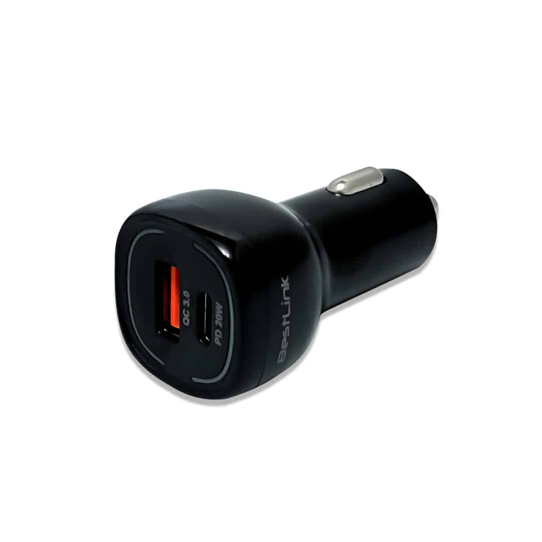Cargador-de-auto-QC+PD20W-c/cable-USB-C-/-BL-CHCR20B1