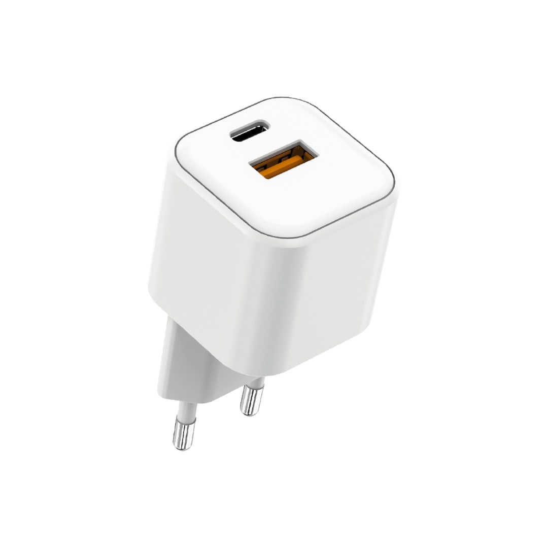 Cargador Rápido Dual USB-A + USB-C 35W GaN / Mod. BL-CHPQC3500W1