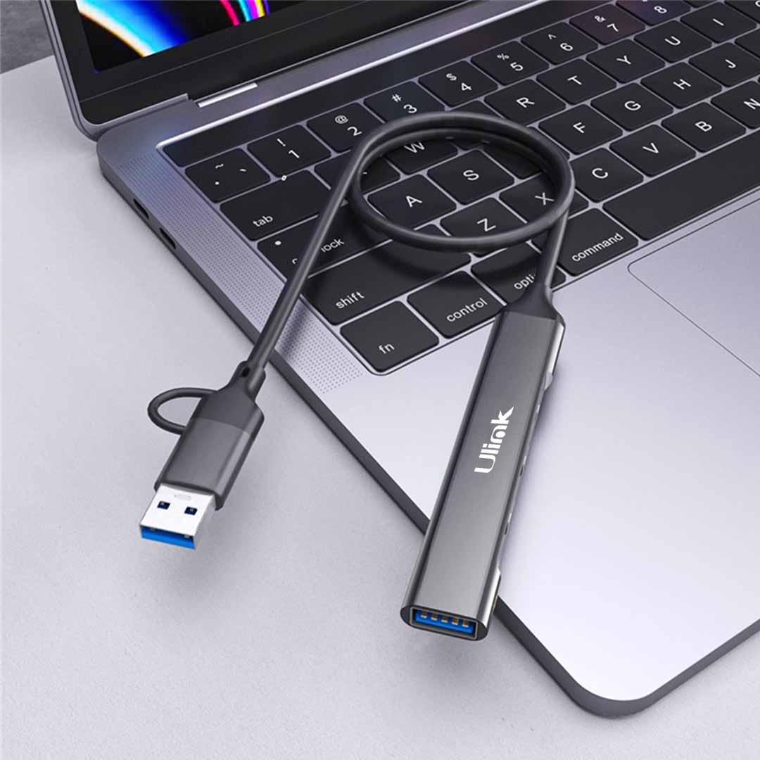 HUB 4 puertos USB 3.0 A/C de 3*USB C + 1*USB3.0 / mod. UL-HUBAC2042