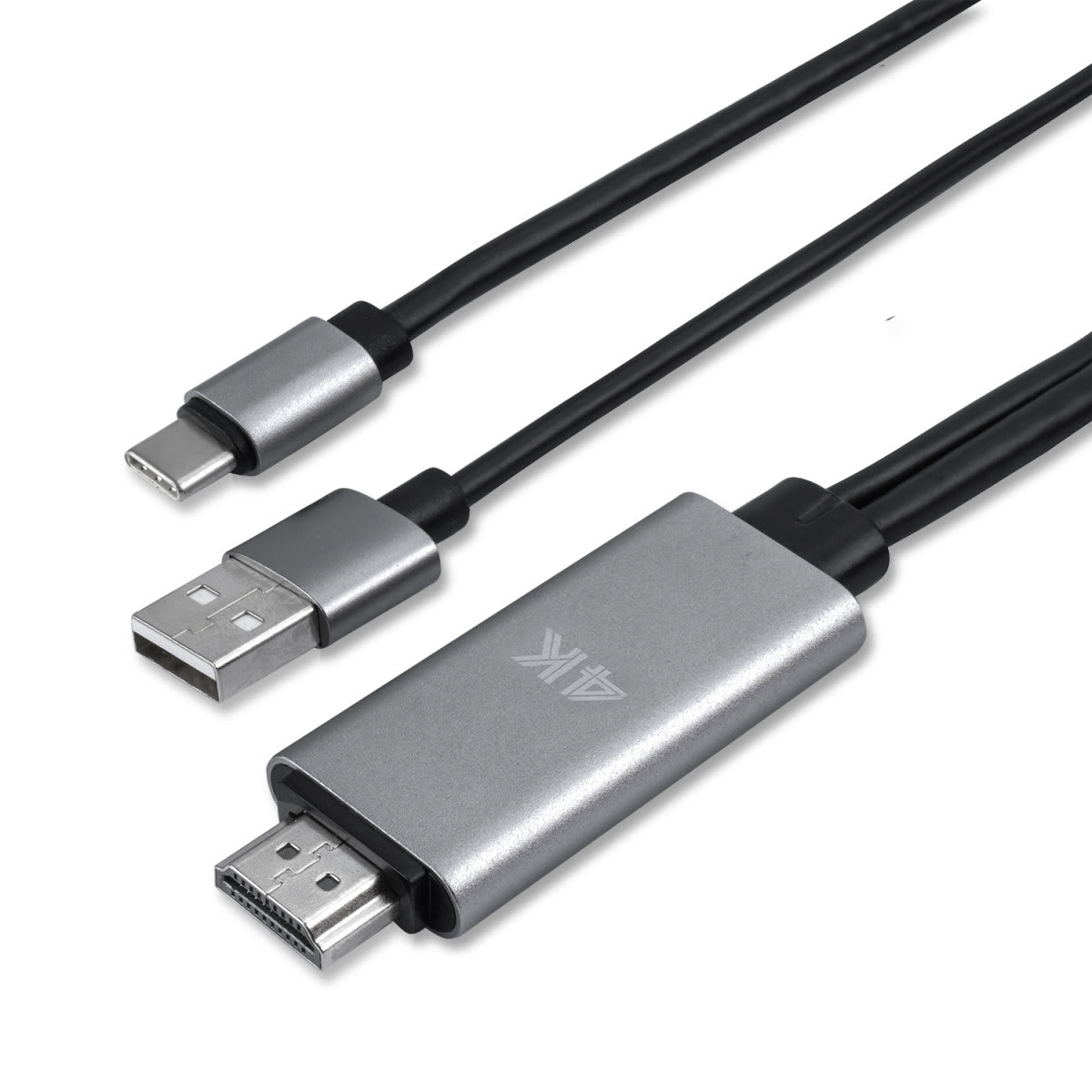 Adaptador USB tipo C a HDMI 4k de 1,8 M con cable USB de carga Mod. UL-CHDMICB2