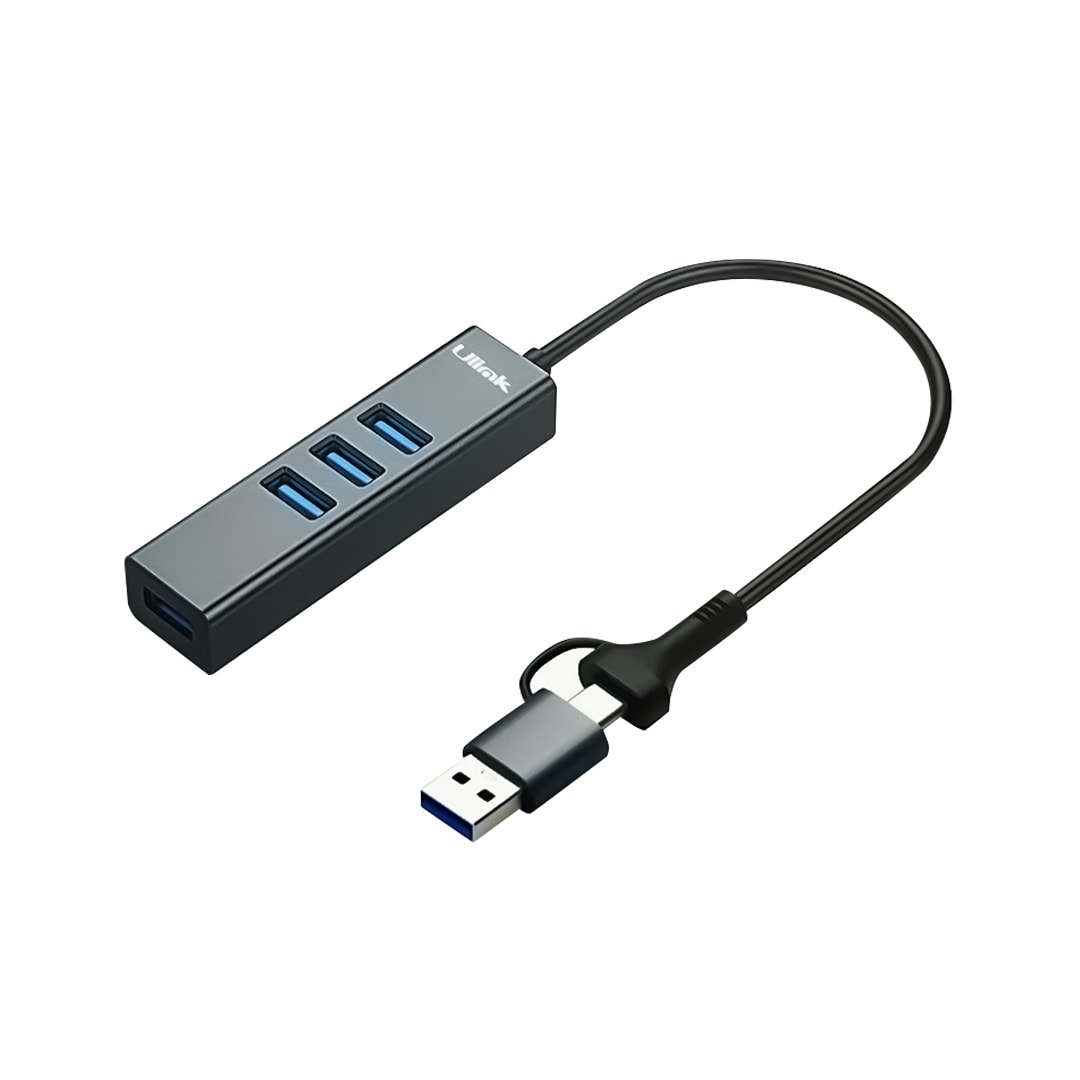 HUB 4 puertos USB C/A UL-HUBCA41