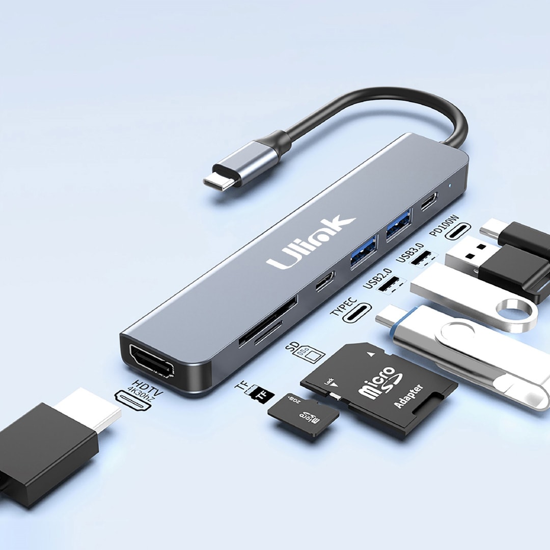 Adaptador Multifunción USB-C 7 en 1 / UL-ADC785HRD2