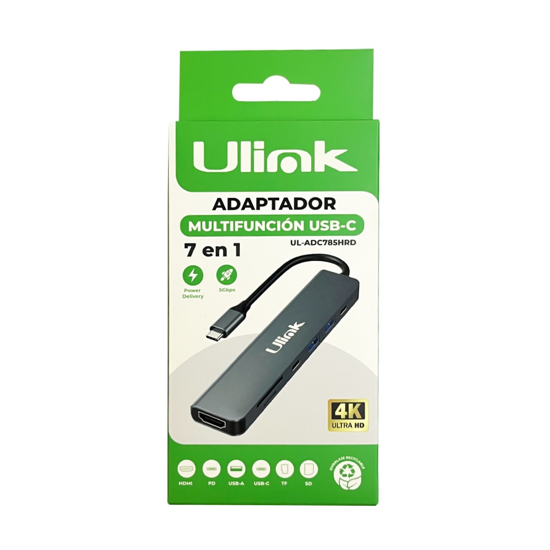 Adaptador Multifunción USB-C 7 en 1 / UL-ADC785HRD3