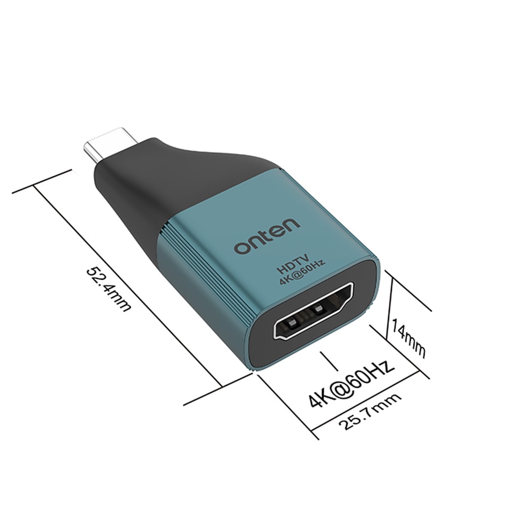 Adaptador compacto USB-C a HDMI 4K@60Hz / OTN-UC1023