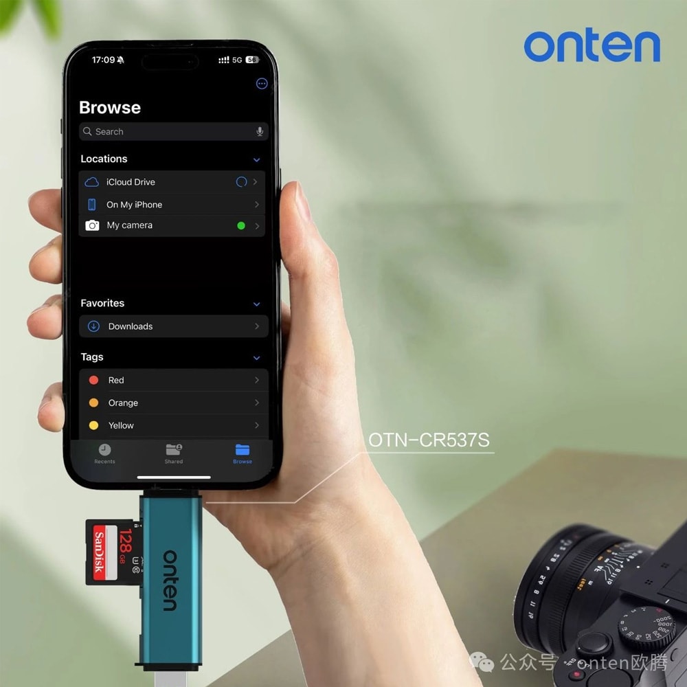 Lector de Memoria Dual SD + Micro SD USB 3.0 / OTN-CR537S2