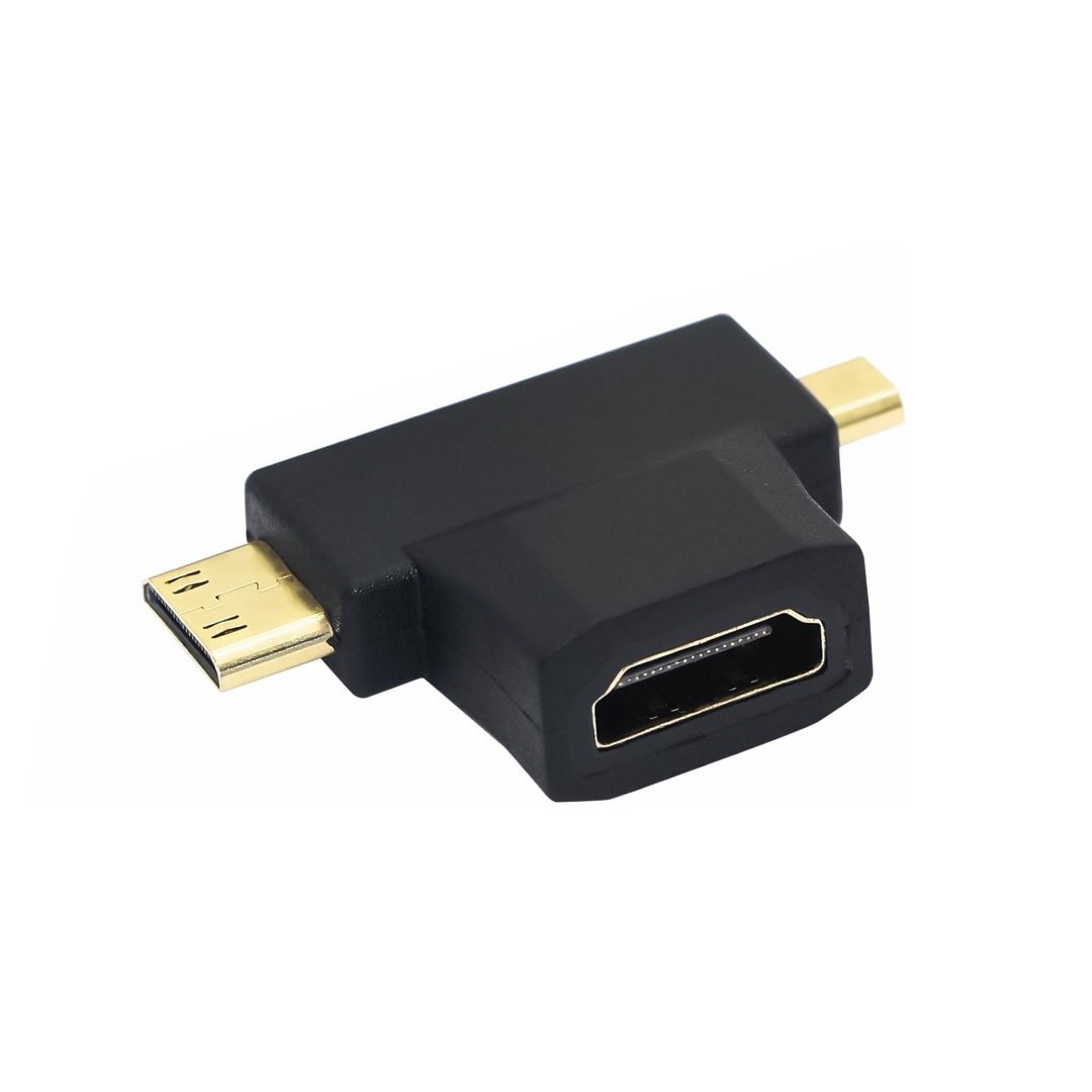 Adaptador mini / micro HDMI 1080p macho a HDMI hembra / UL-ADMCHD6002