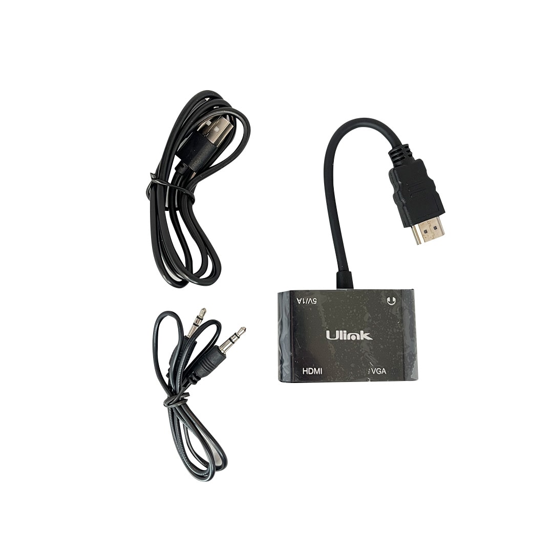 Conversor de HDMI a VGA/HDMI c/audio + micro USB / UL-CV3500HV2