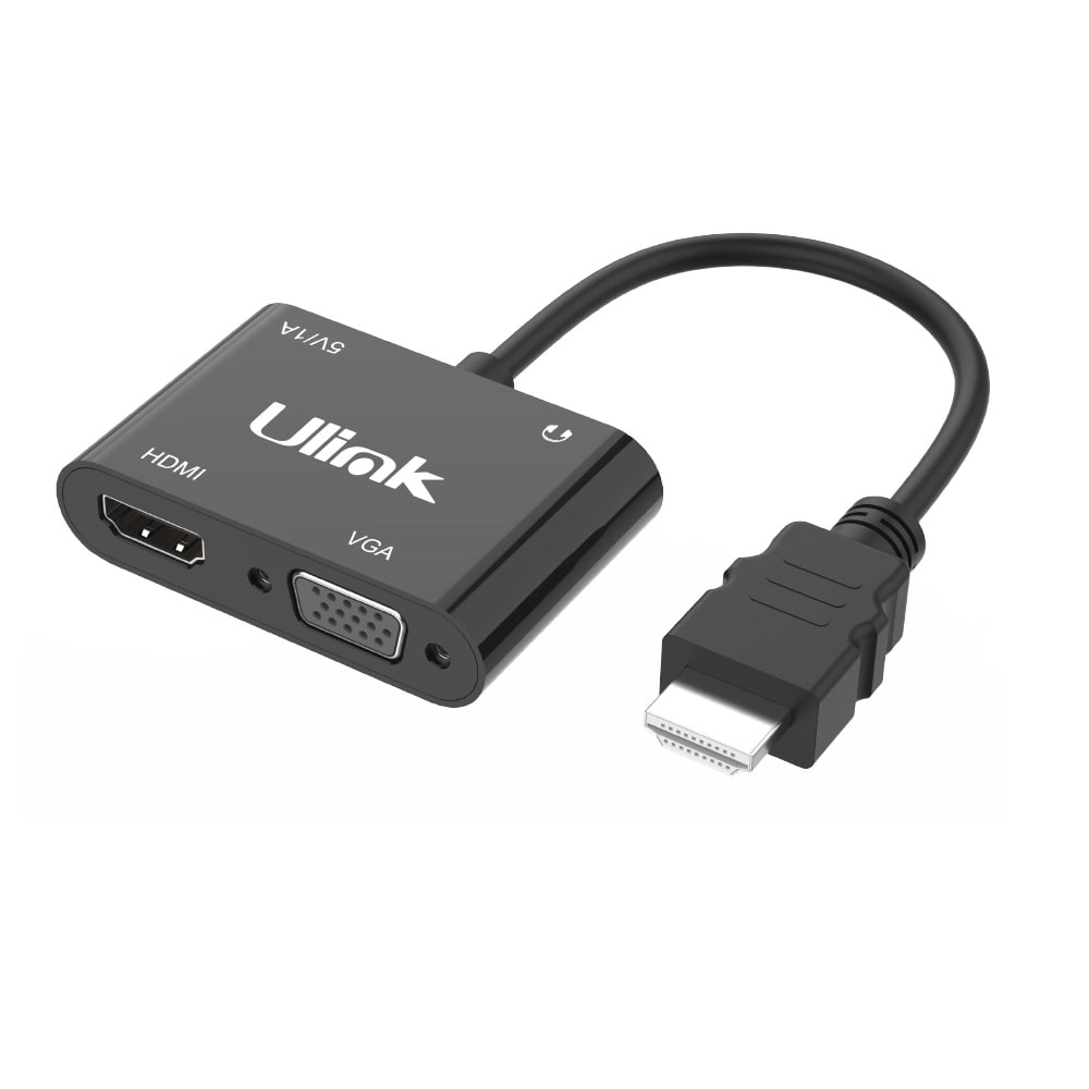 Conversor de HDMI a VGA/HDMI c/audio + micro USB / UL-CV3500HV1