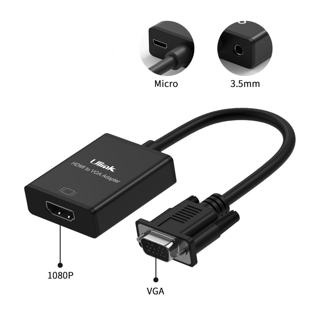 Conversor VGA + audio HDMI cable 20cm / mod. UL-CV2500C1