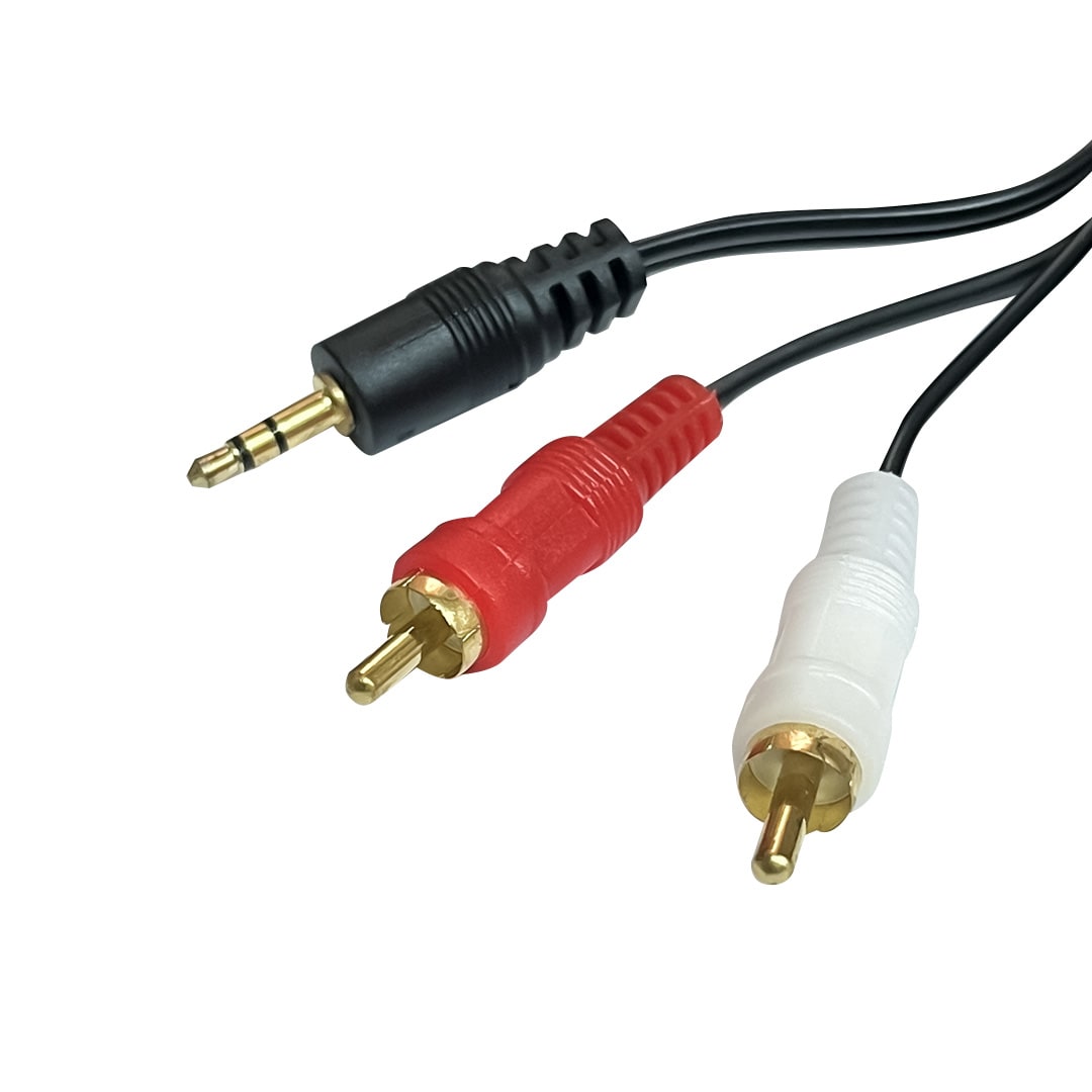 Cable de audio 3,5mm a 2 RCA de 3 m1