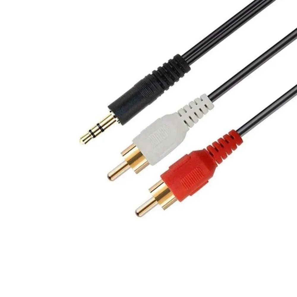 Cable de audio 3,5mm a 2 RCA de 1,5 mts3