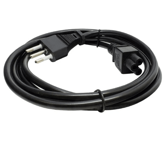 Cable de poder para Notebook tipo trébol,  0,75mm 1,8mts1