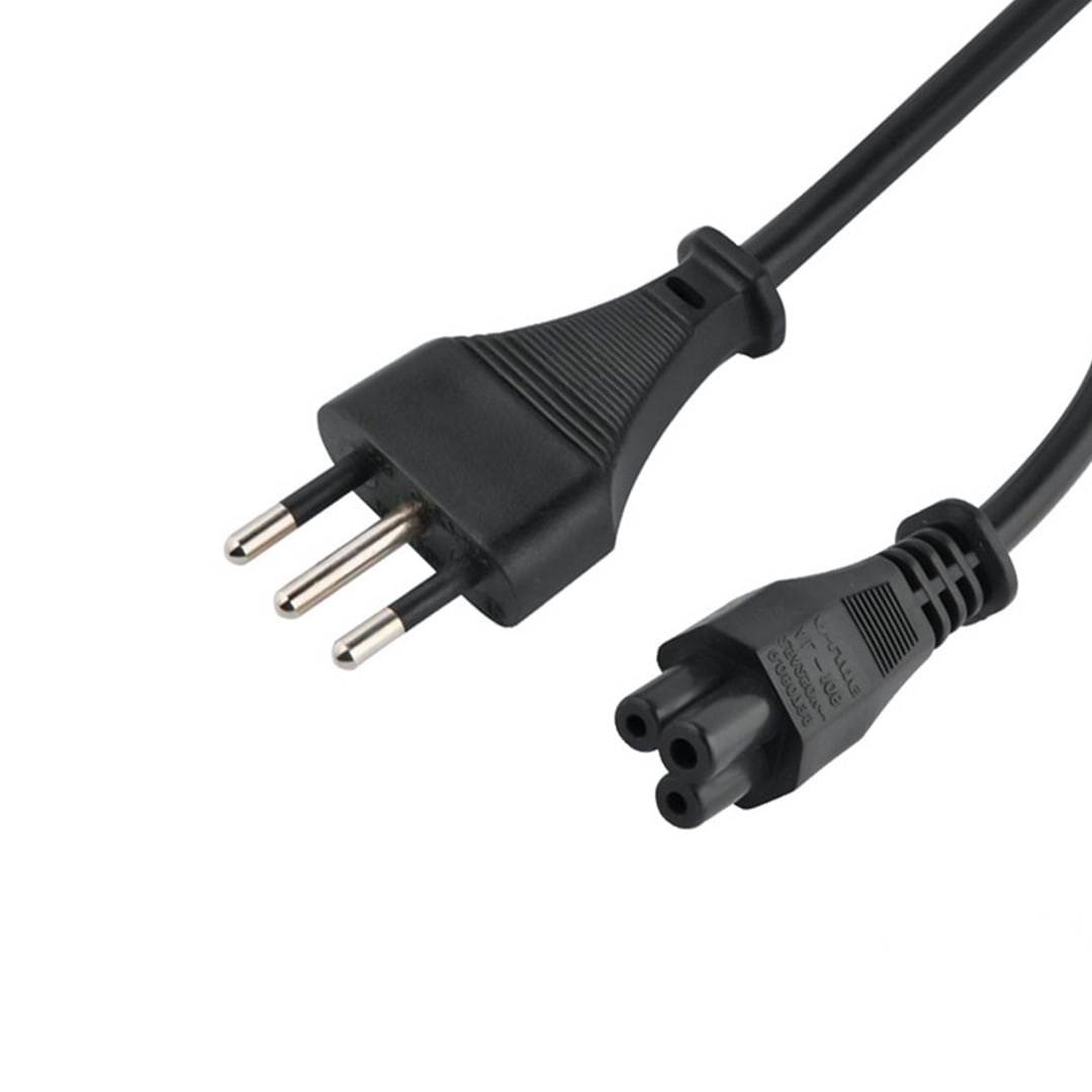 Cable de poder para Notebook tipo trébol,  0,75mm 1,8mts3