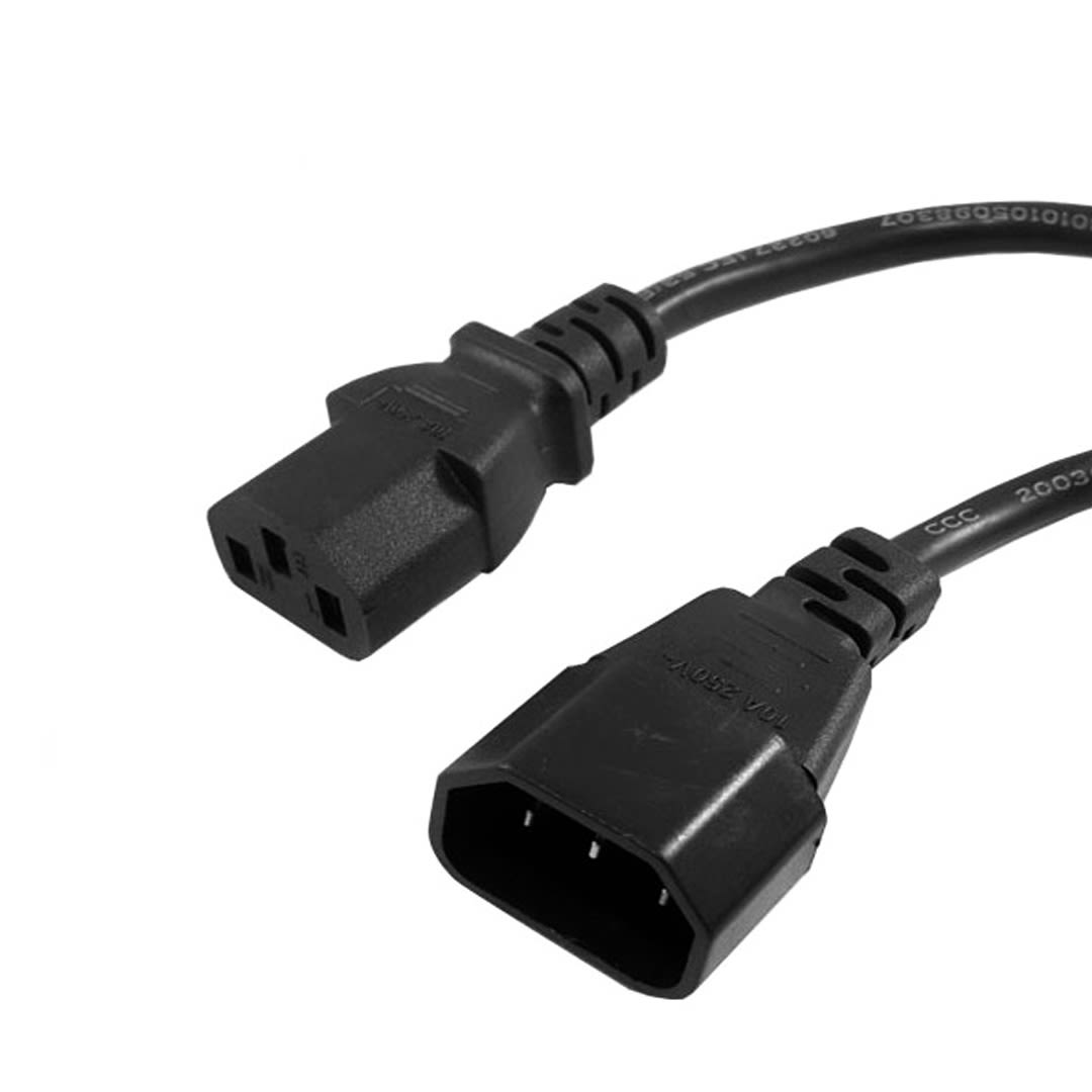 Cable Extensión de Poder C13 A C14 de 1,8 m – 0,75 mm UPS1