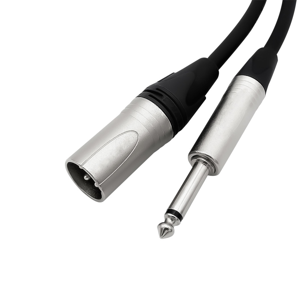Cable de audio XLR macho a Jack mono de 3 m / UL-MIC-XJ40031