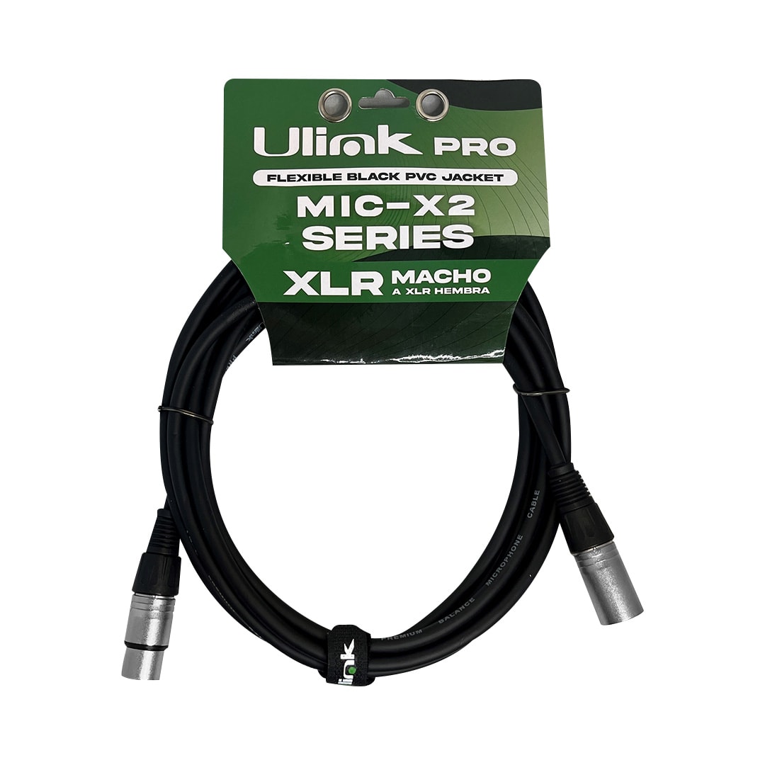 Cable de audio XLR macho a hembra de 10 m / UL-MIC-X20103
