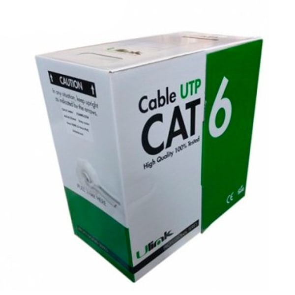 Cable de red Cat6, 23 AWG, CCA, 4x2x0,52,  caja de 1001