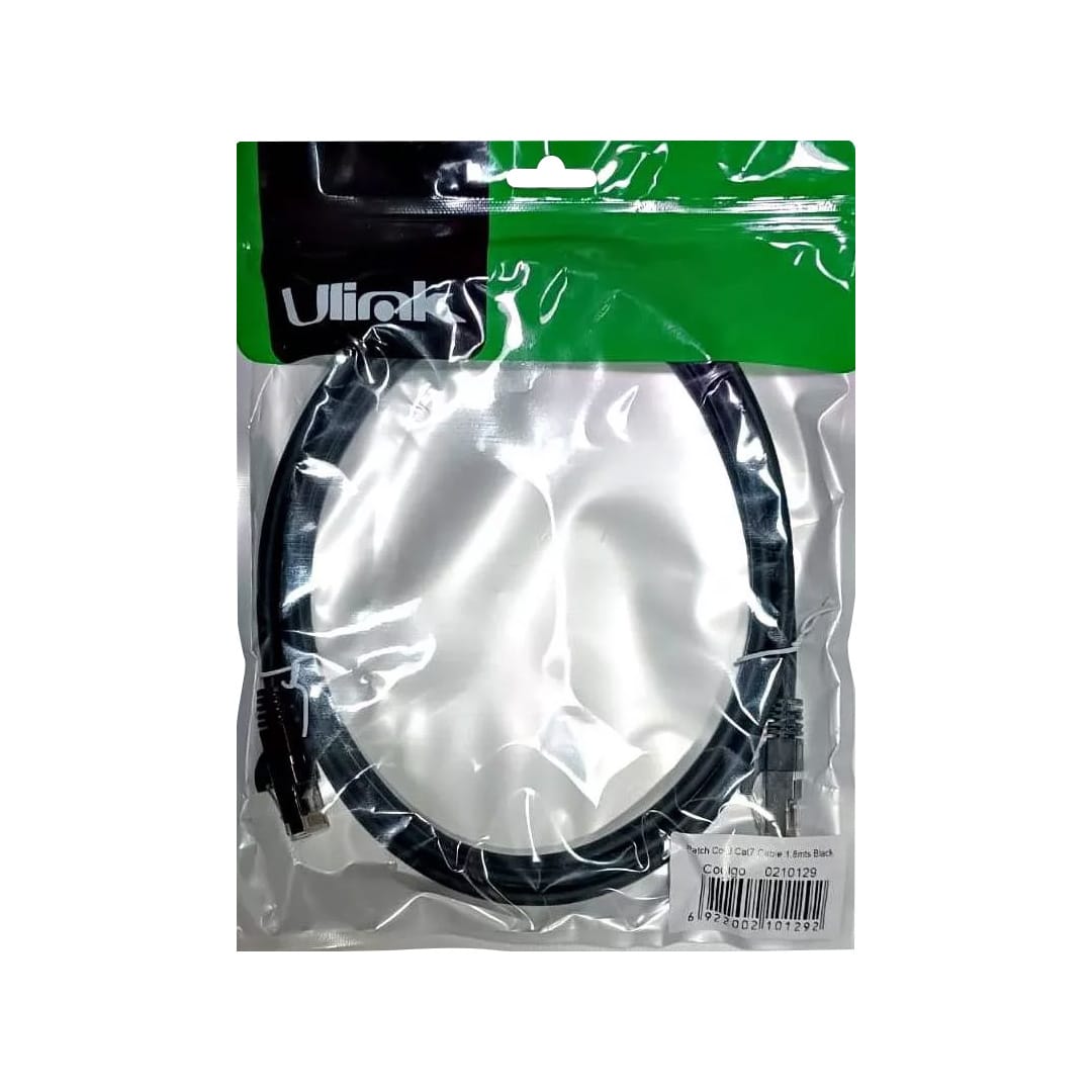 Patch cord Cat7 1,8 m Color Negro2