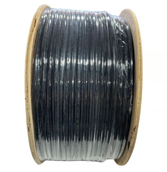 Cable de red exterior Cat6, 24 AWG, 100% cobre, 4x2x0,52, rollo de 100 m3