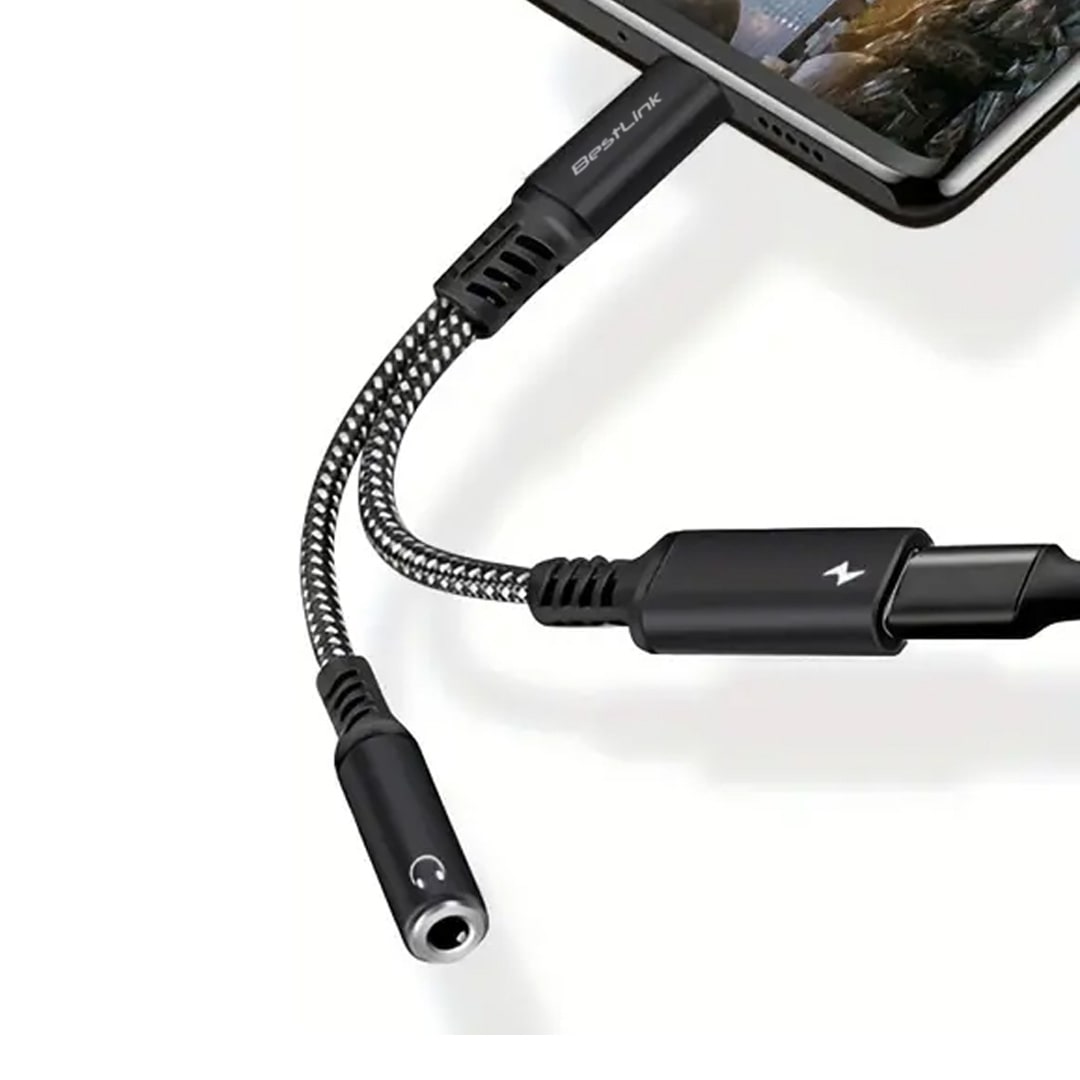Adaptador USB C a USB C + audio 3,5mm tipo Y / BL-AD200A2