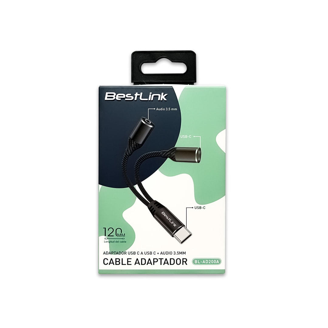 Adaptador USB C a USB C + audio 3,5mm tipo Y / BL-AD200A4