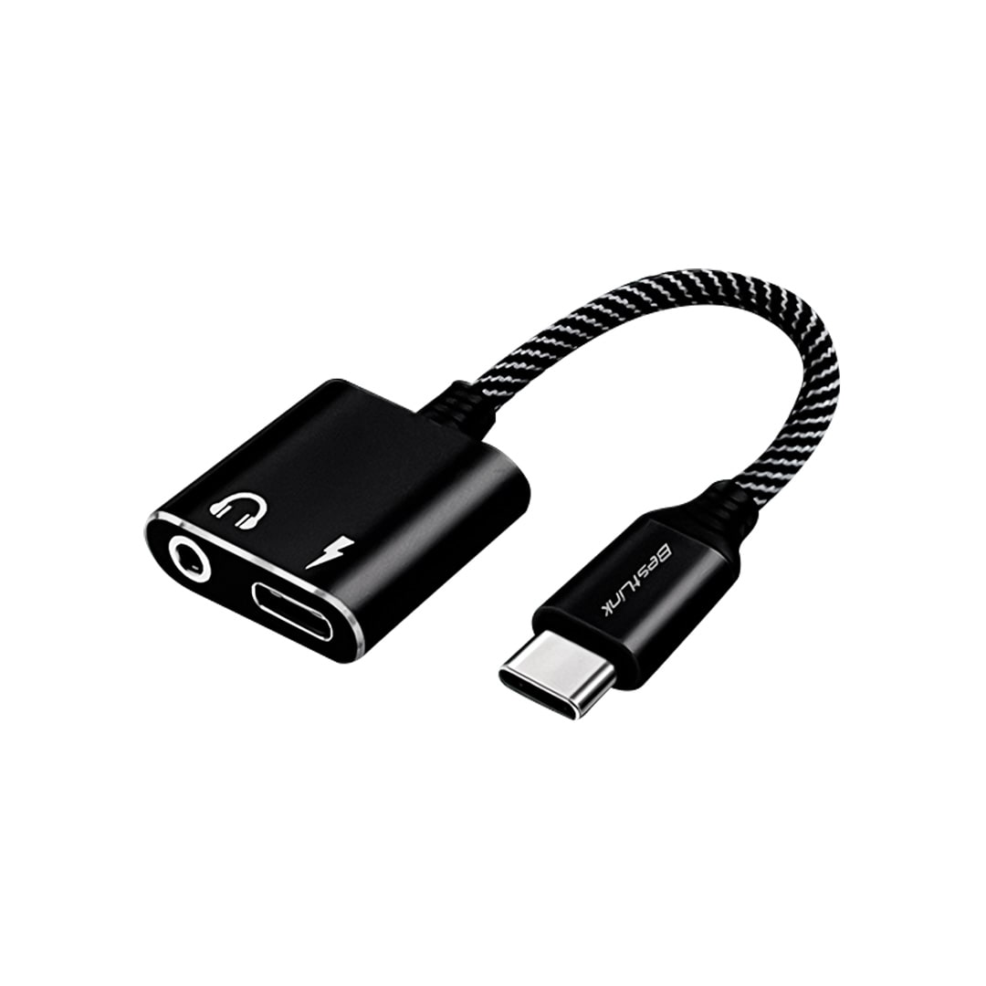 Adaptador USB C a USB C + audio 3,5mm cable 120mm / mod. BL-AD260A3