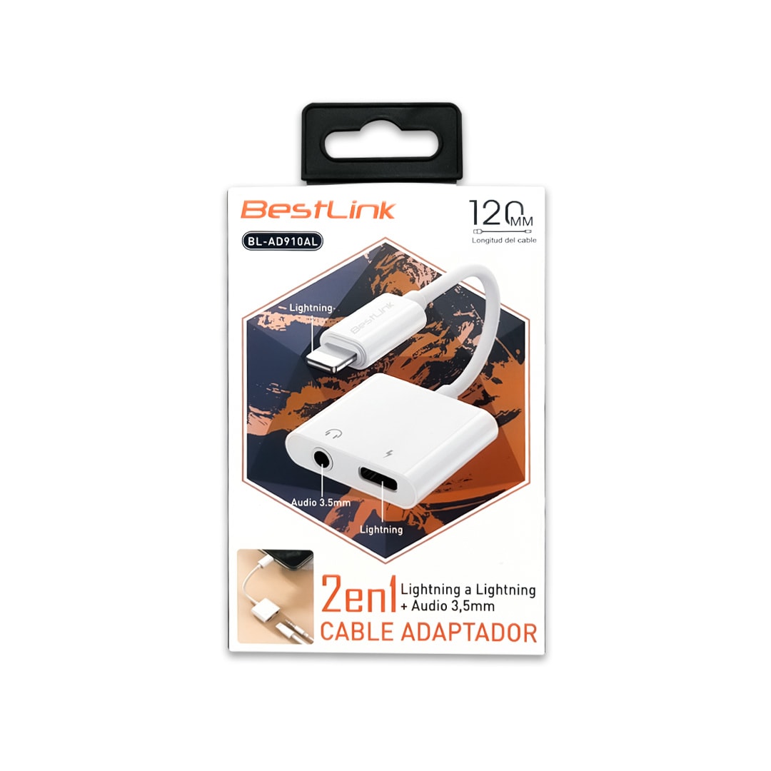 Adaptador Lightning a Lightning + audio 3,5mm / BL-AD910AL3