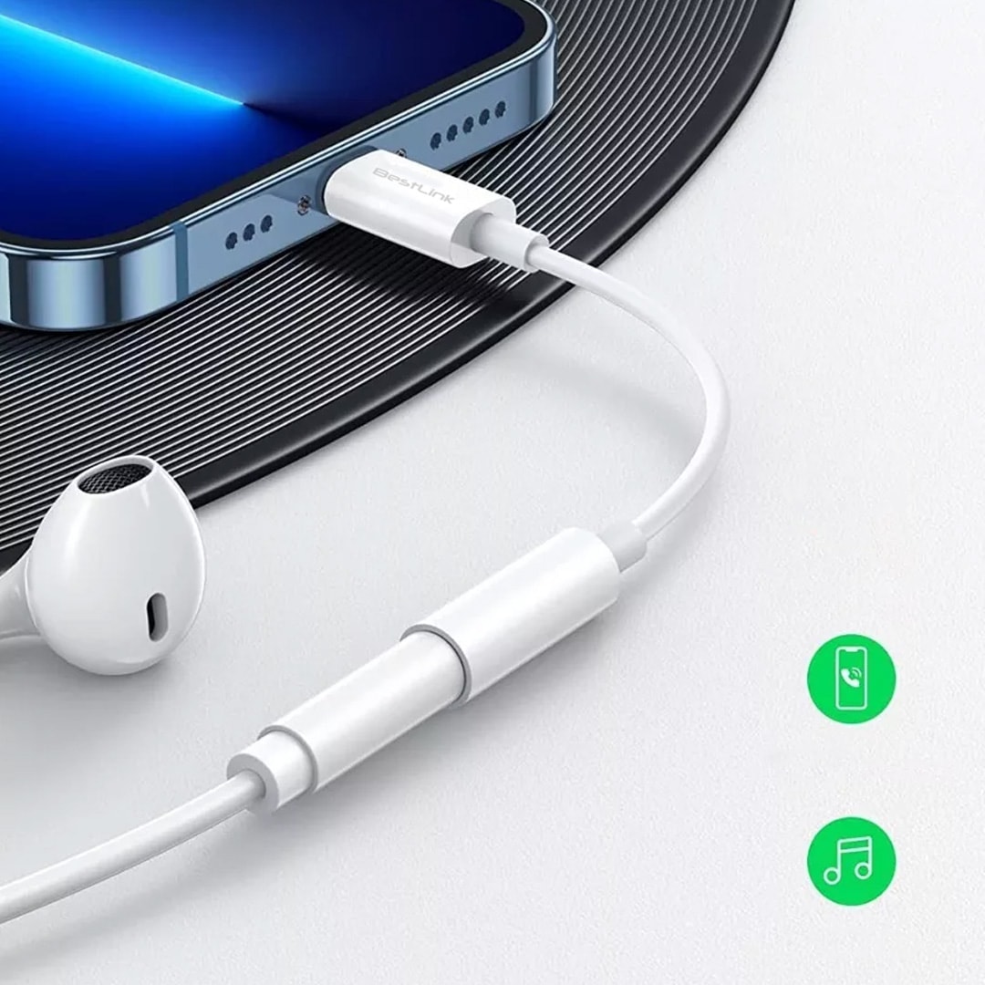 Adaptador Lightning Jack a audio 3,5mm hembra / BL-AD100AL2