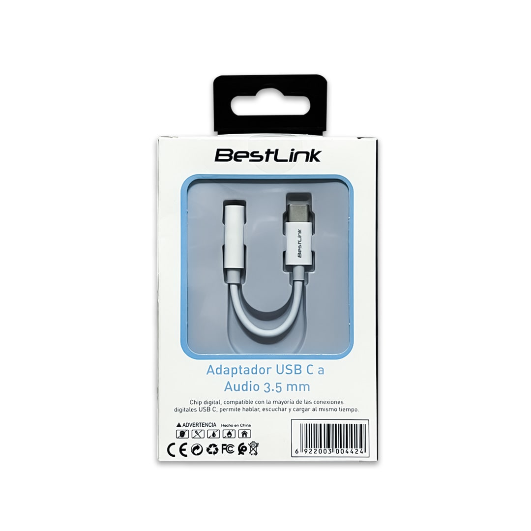 Adaptador USB C a audio 3,5mm hembra / mod. BL-AD120A4